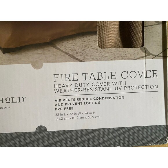 Threshold Fire Table COver 32' Heavy Duty Weather Resistant UV Protection NEW - Picture 5 of 6